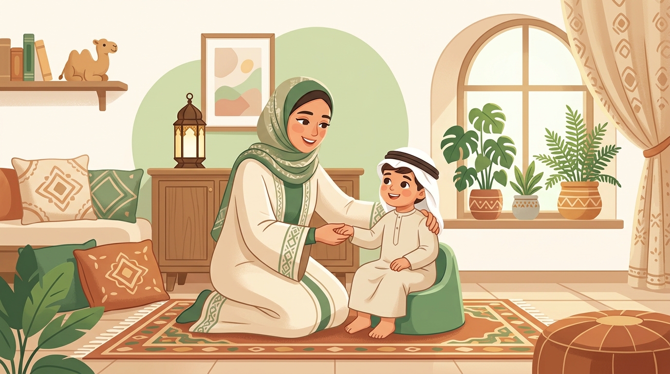 تدريب الطفل على الحمام — دليل عملي شامل